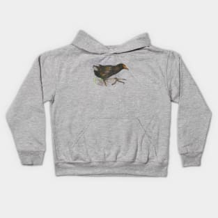 Running with moorhens Kids Hoodie